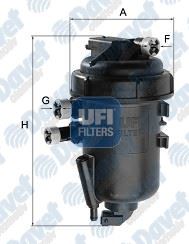 UFI 5516300 Yakit Filtresi Opel Antara 2.0 Cdti-Chevrolet Captiva -Epica-Lacetti-Nubira 2.0d 07=> ***Oe***
